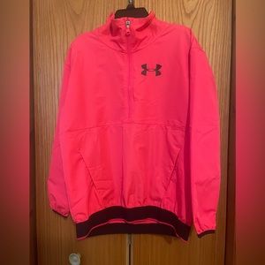 Pink Under Armour rain jacket